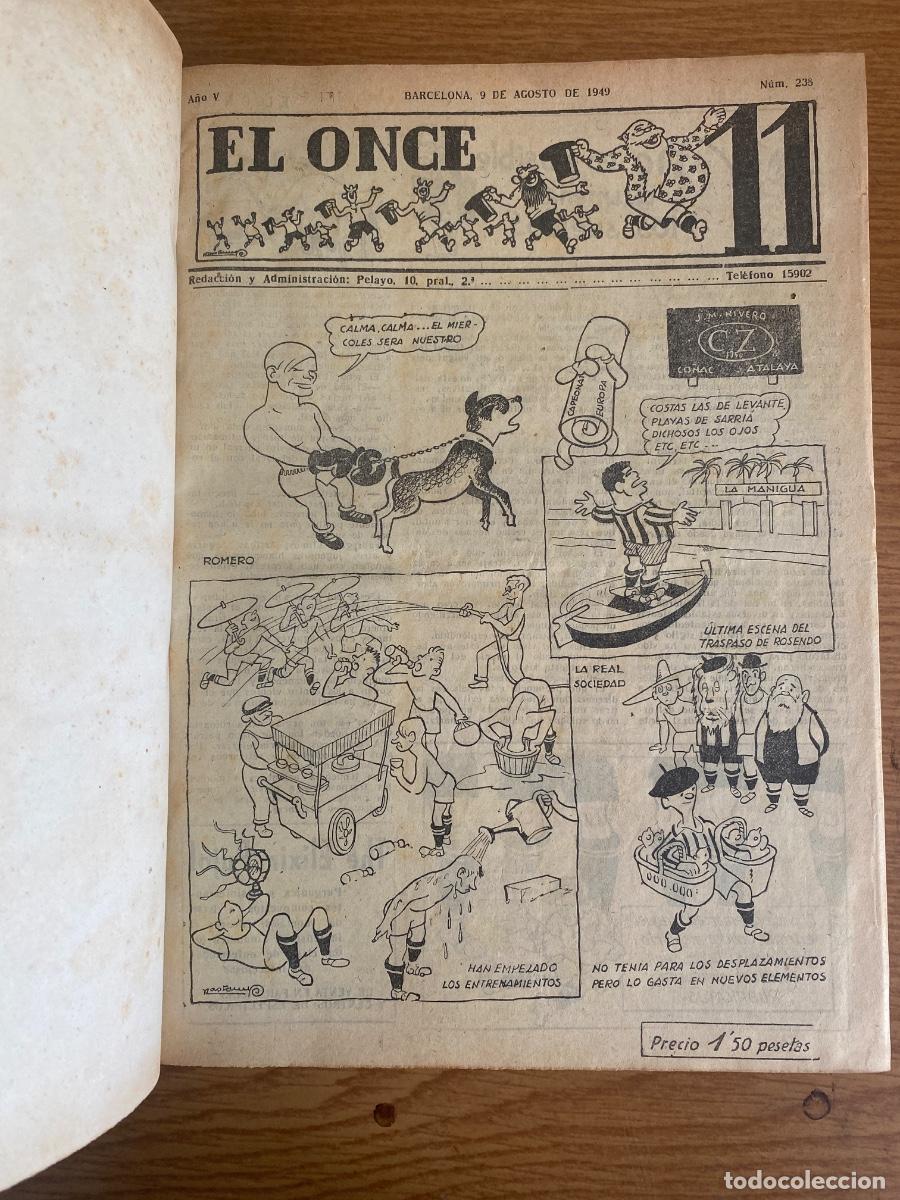 Collezionismo sportivo: REVISTA EL ONCE ENCUADERNADA - 1949 y 1950 - ver fotos