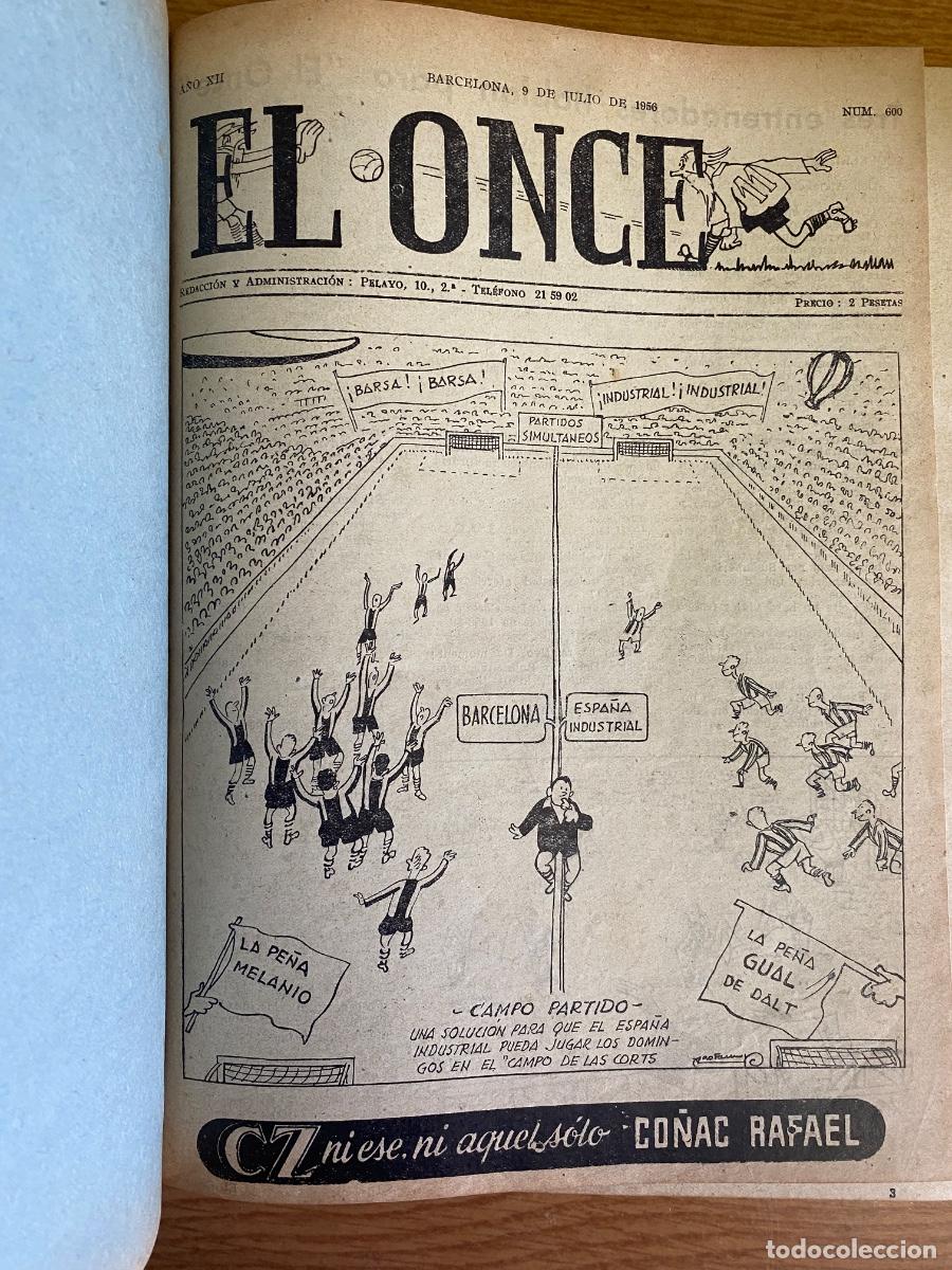 Sports collectibles: REVISTA EL ONCE ENCUADERNADA - 1956 y 1957 - ver fotos
