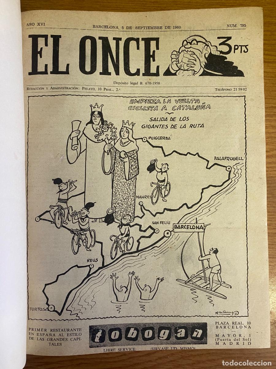 Coleccionismo deportivo: REVISTA EL ONCE ENCUADERNADA - 1960 y 1961 - ver fotos