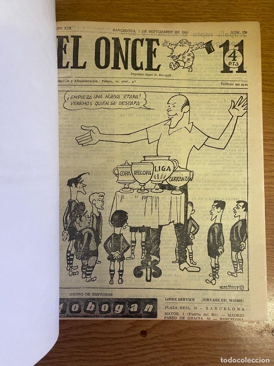 Sammelleidenschaft Sport: REVISTA EL ONCE ENCUADERNADA - 1963 y 1964 - ver fotos
