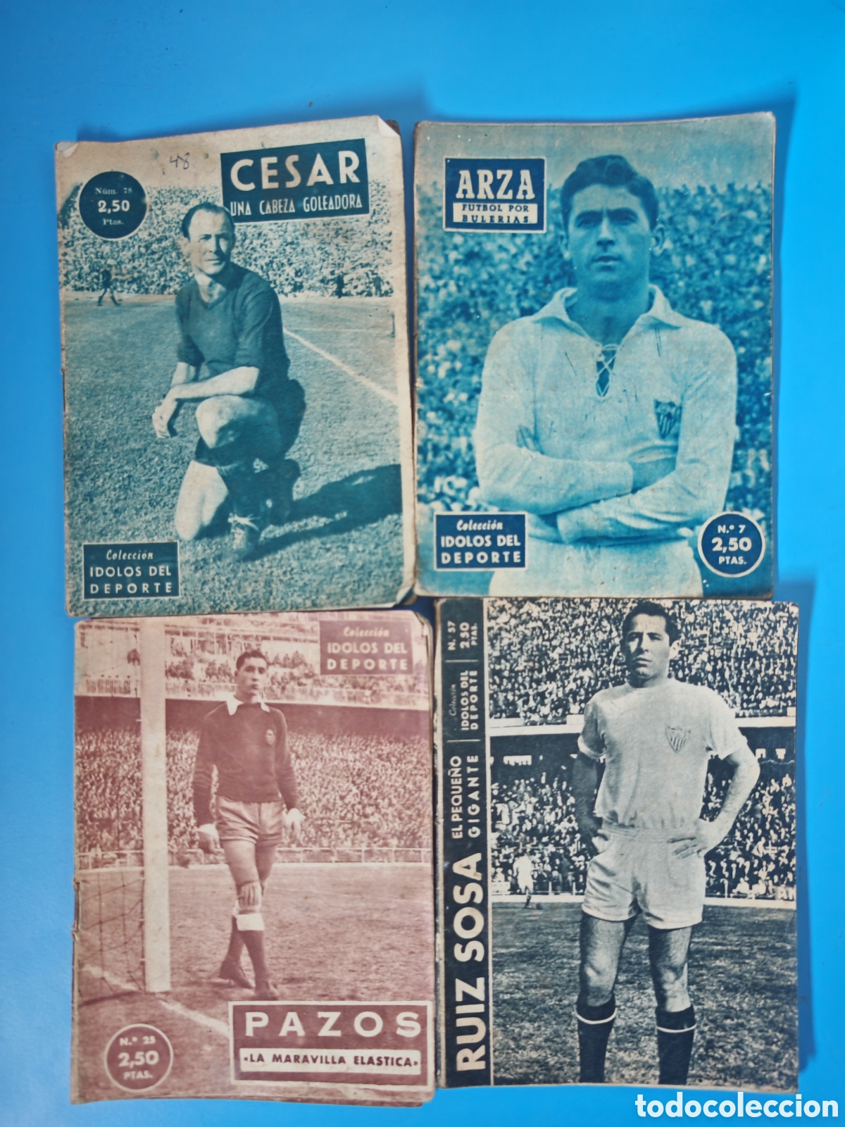 Colecionismo desportivo: 4 ejemplares &Iacute;dolos del Deporte