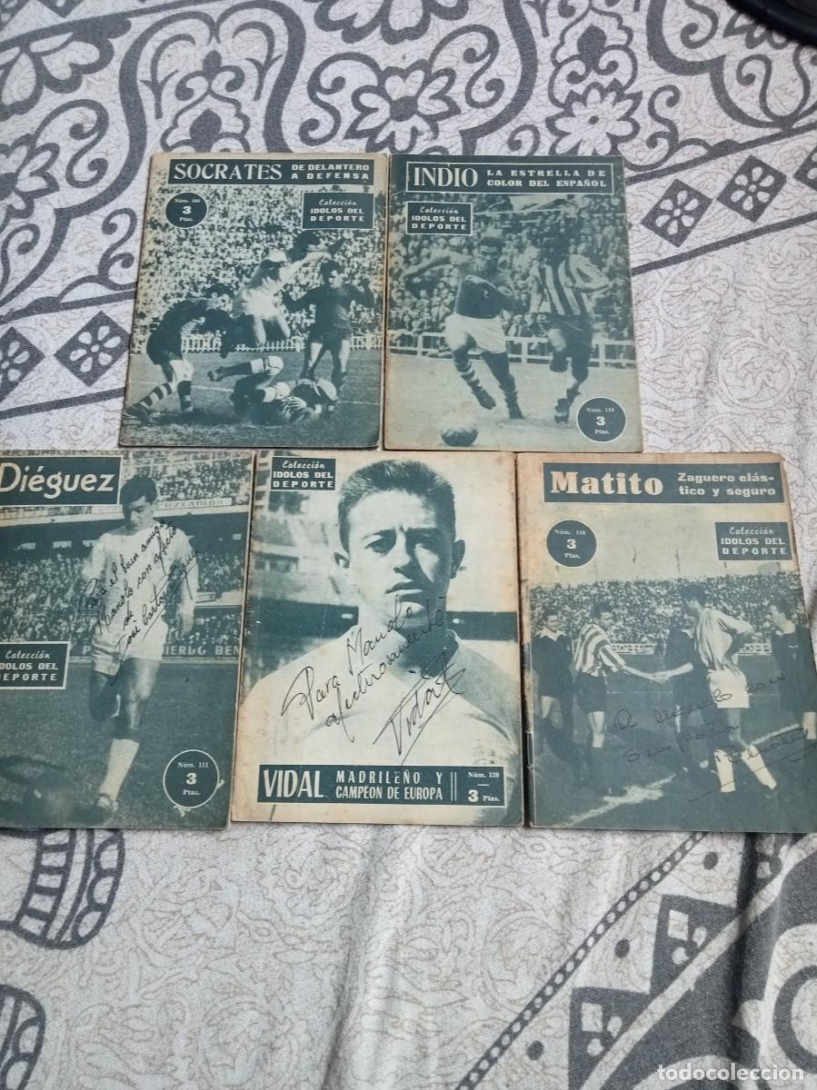 Collezionismo sportivo: 5 REVISTAS COLECCION IDOLOS DEL DEPORTE, 4 DE ELLOS DEDICADOS Y FIRMADOS