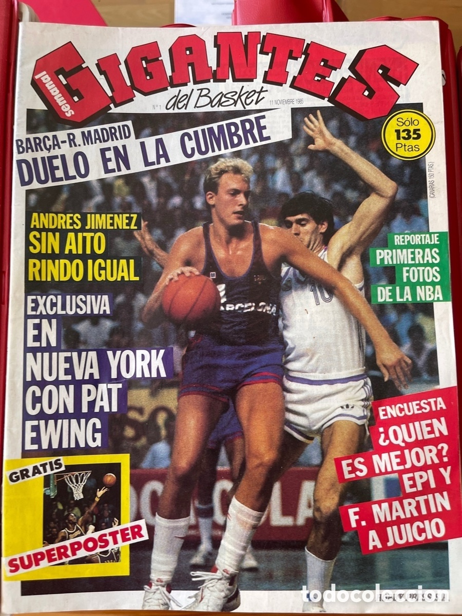 Coleccionismo deportivo: Lote revistas Gigantes del b&aacute;squet