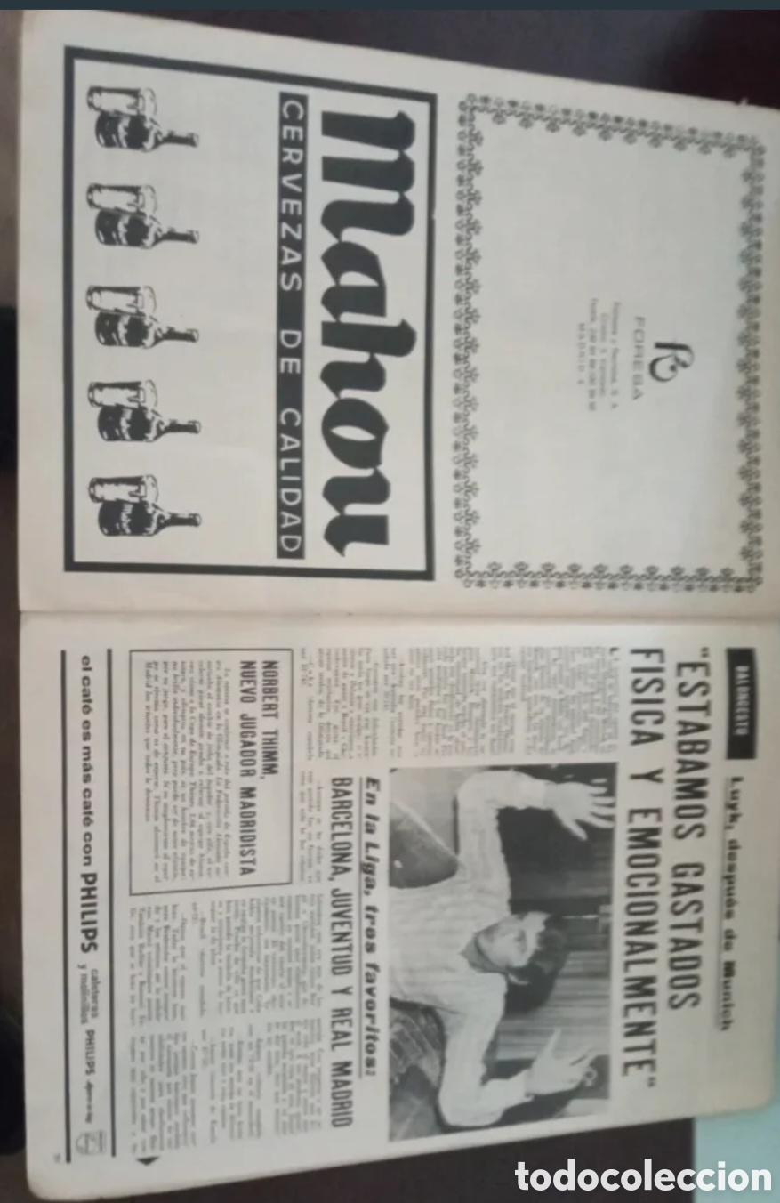 Collezionismo sportivo: Ejemplar de la Revista Oficial del Real Madrid (n&uacute;mero 269, correspondiente a octubre de 1972)
