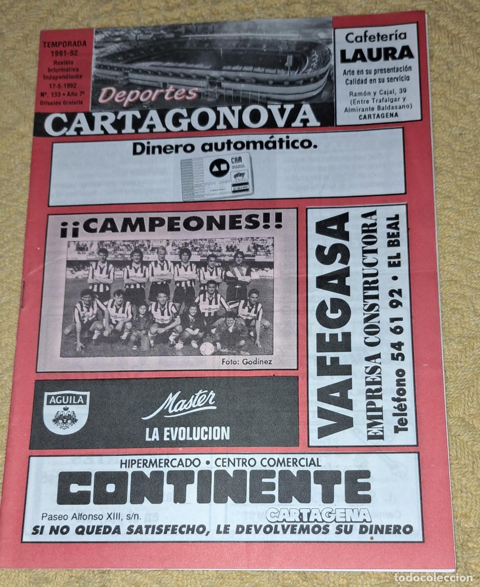 Coleccionismo deportivo: CARTAGENA, C.F. - H&Eacute;RCULES, C.F. - BOLET&Iacute;N INFORMATIVO - TEMP 1991/92