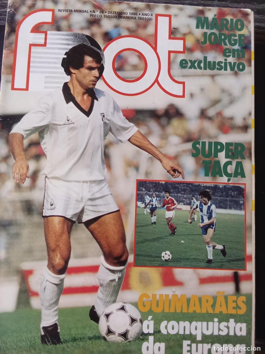 Collezionismo sportivo: Revista Portugal Foot n&ordm; 26 - diciembre 1986. Mario Jorge, Superta&ccedil;a, Futre y poster Vit&oacute;ria Set&uacute;bal