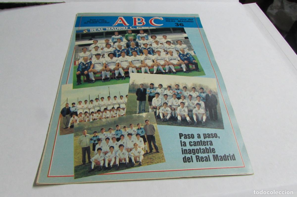 Sports collectibles: ABC HISTORIA VIVA DEL REAL MADRID FASCICULO 36 PASO A PASO LA CANTERA INAGOTABLE DEL REAL MADRID