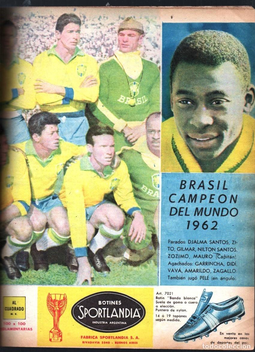 Coleccionismo deportivo: 1962 GRAFICO # 2232 POSTER CENTRAL BRASIL BI-CAMPEON COPA MUNDO CHILE JAIME RAMIREZ PELE