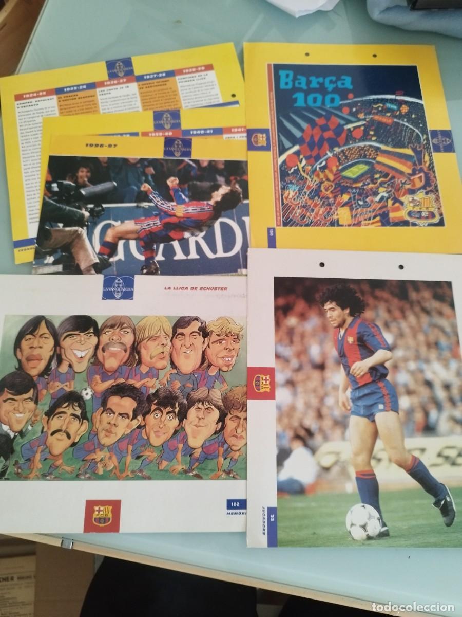 Coleccionismo deportivo: 6 fichas de futbol. Bar&ccedil;a Maradona. La vanguardia. La liga de schuster