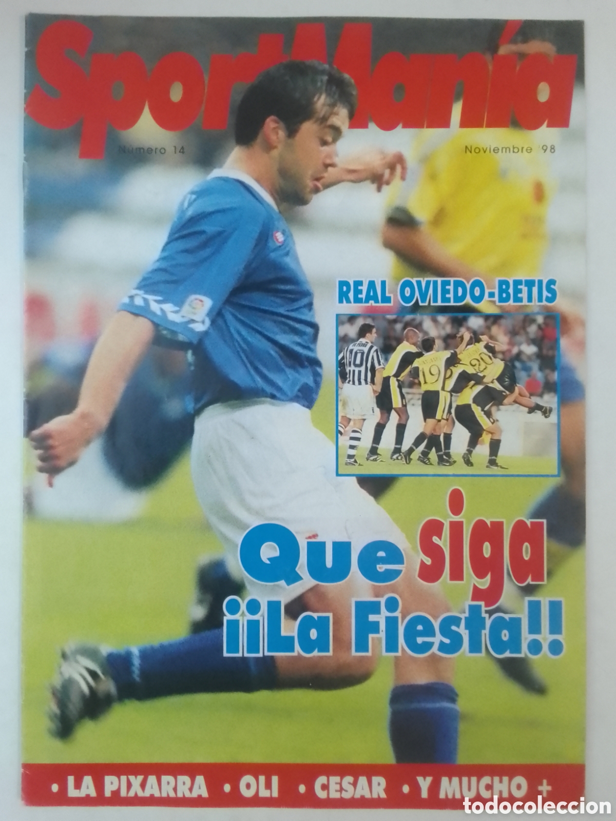 Collezionismo sportivo: Revista SportMan&iacute;a n&deg; 14 Noviembre '98 Real Oviedo &bull; Betis.