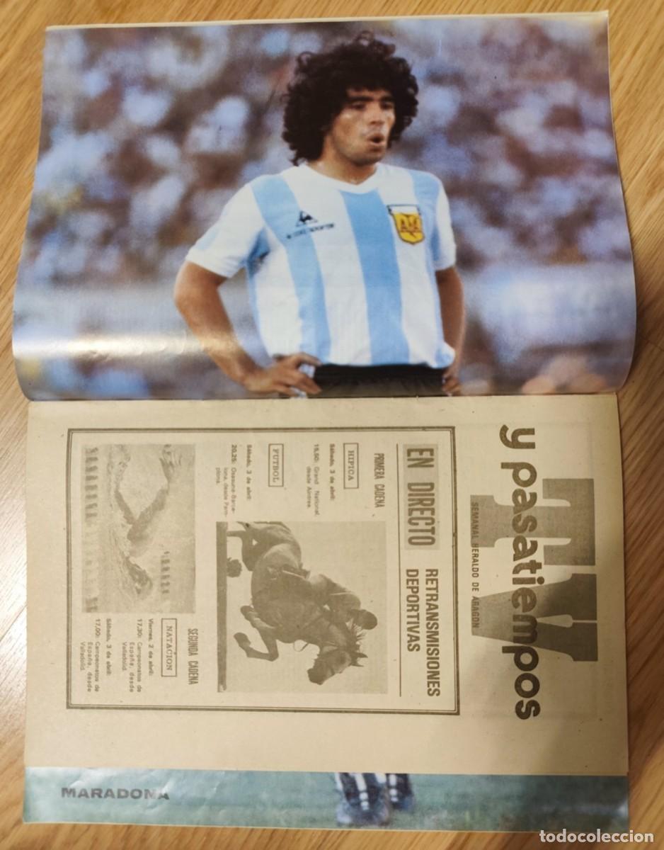 Coleccionismo deportivo: REVISTA HERALDO DE ARAGON MUNDIAL FUTBOL ESPA&Ntilde;A 1982 MARADONA FIFA FOOTBALL WORLD CUP