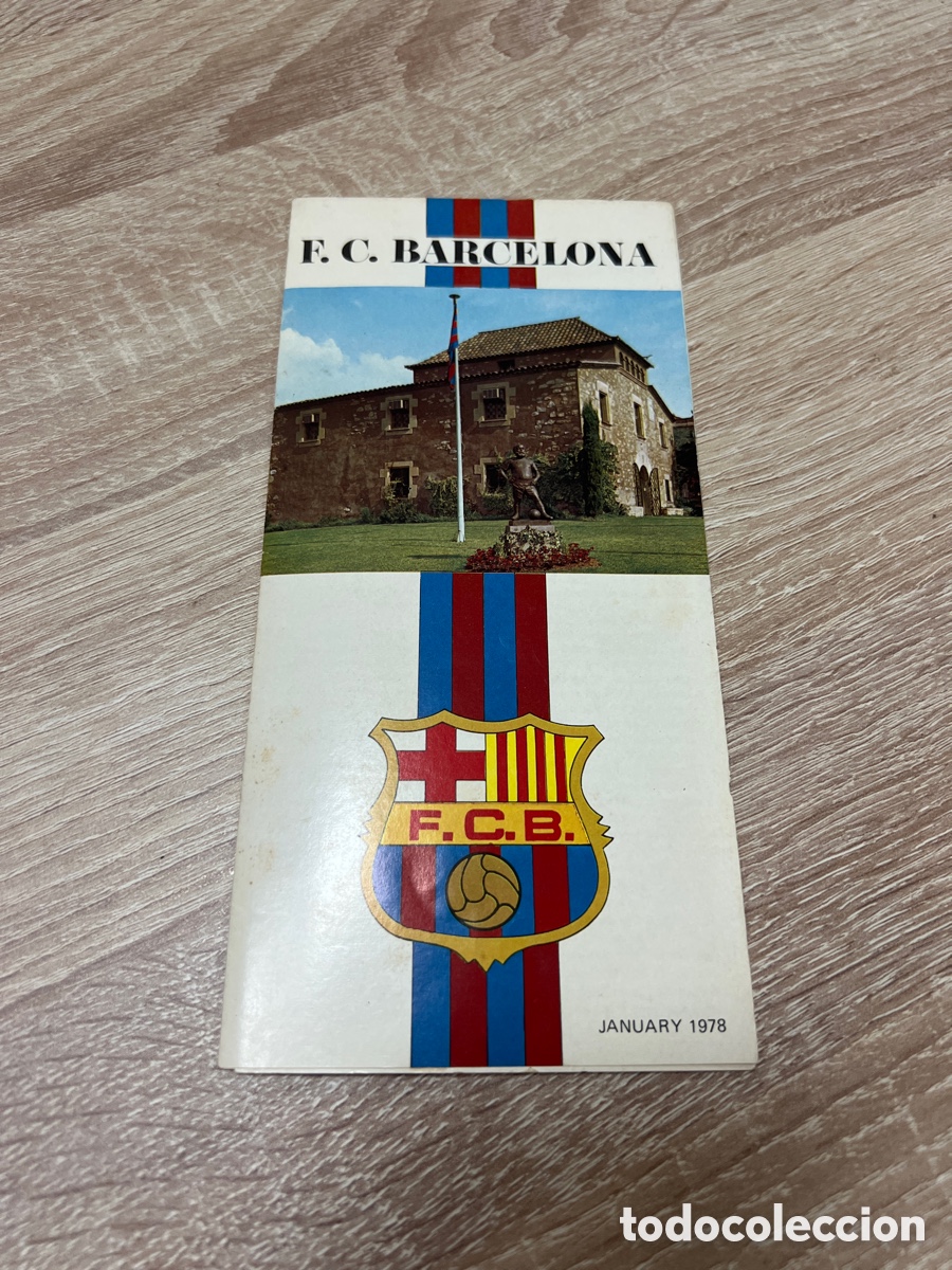 Coleccionismo deportivo: 1978 FC BARCELONA FOLLETO INFORMATIVO