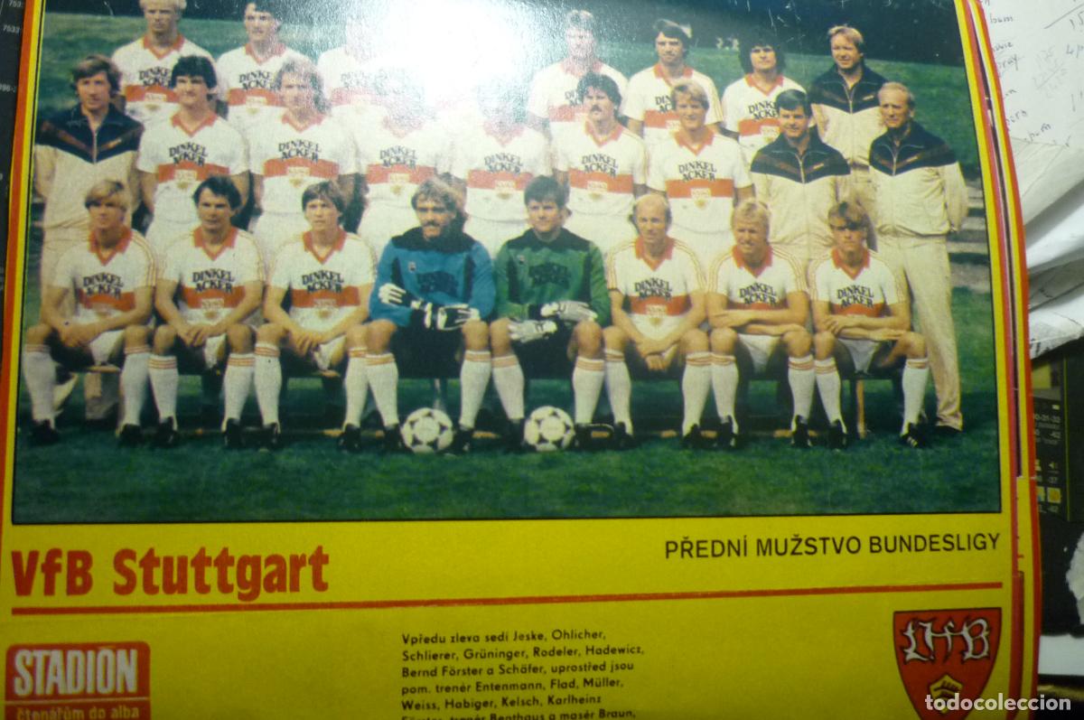 Coleccionismo deportivo: poster ftbol revista extranjera sttutgart