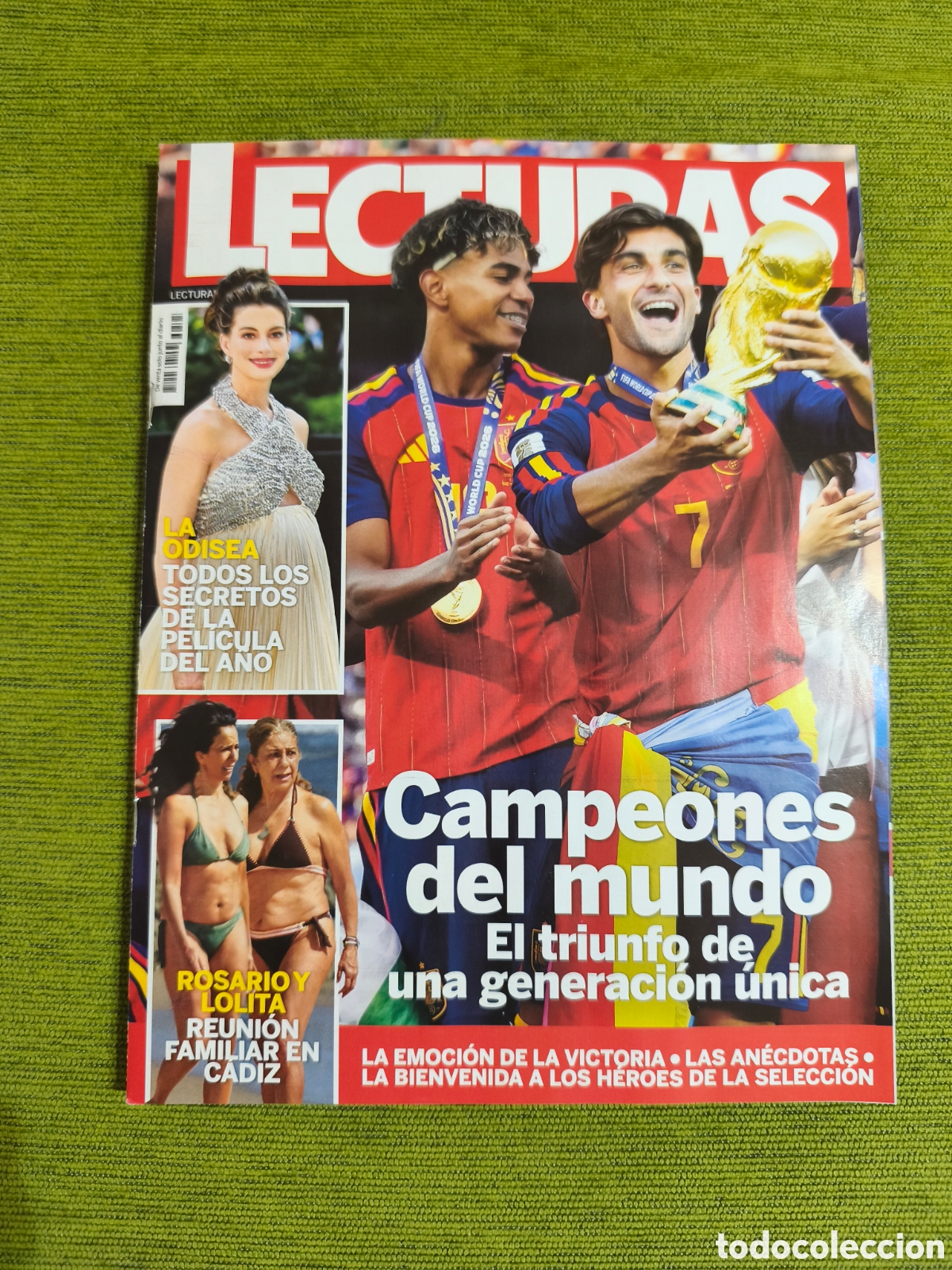 Coleccionismo deportivo: ESPA&Ntilde;A CAMPEONA DEL MUNDO. REVISTA LECTURAS. ESPA&Ntilde;A 1 ARGENTINA 0