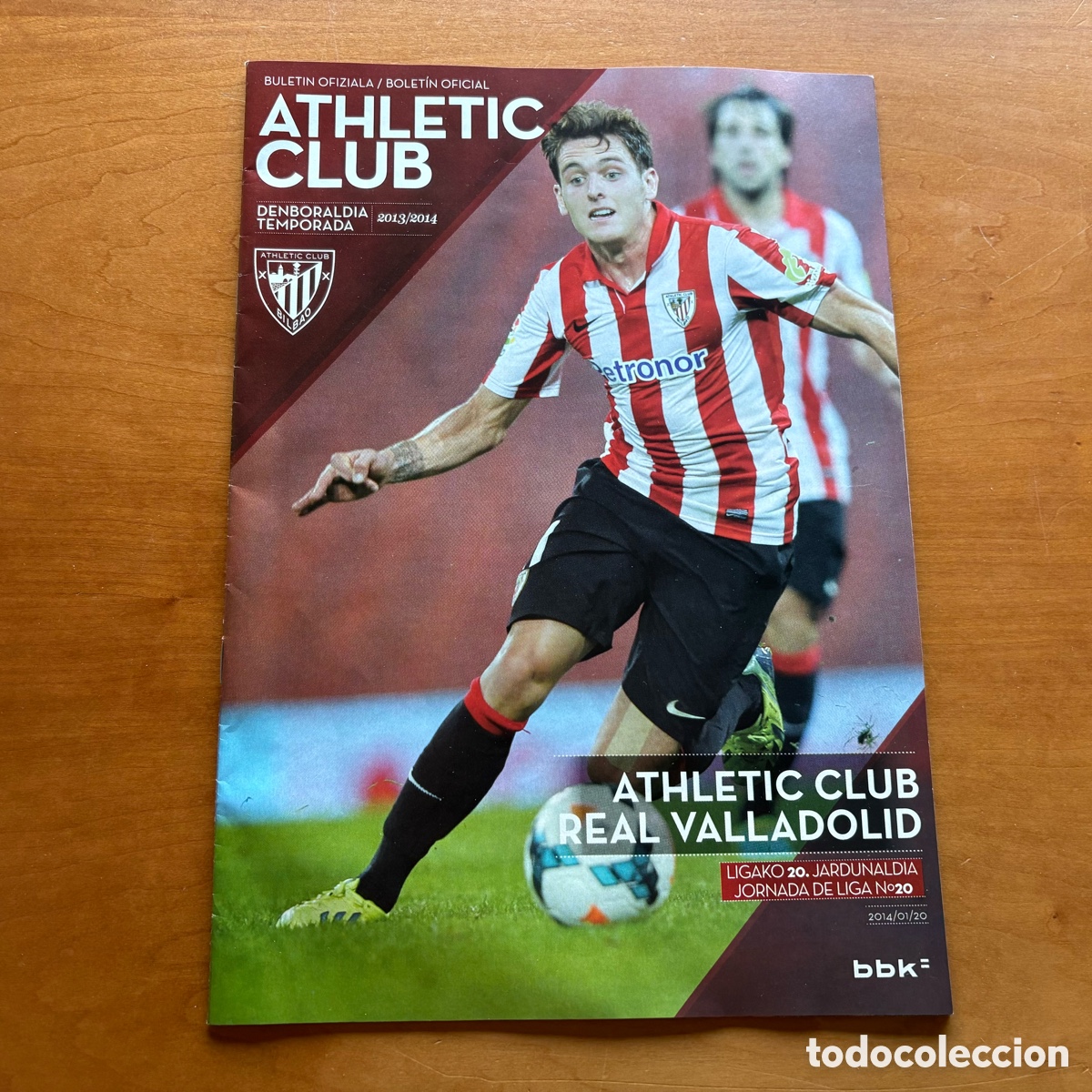 Coleccionismo deportivo: Programa Athletic Club Bilbao Real Valladolid Temporada 14-15