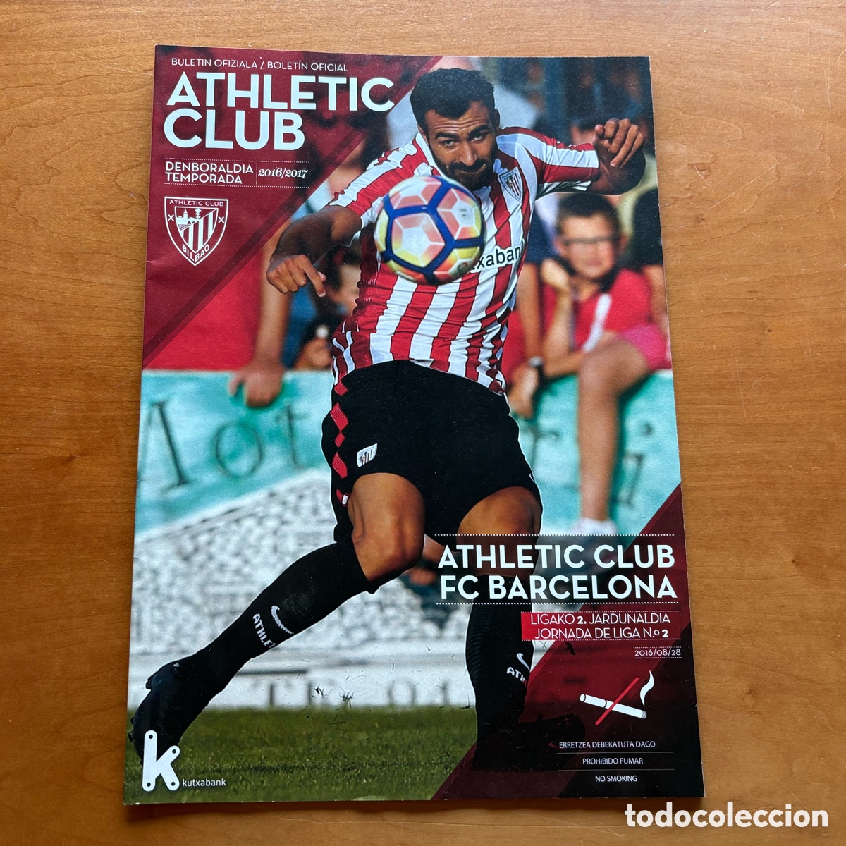 Coleccionismo deportivo: Programa Athletic Club Bilbao FC Barcelona Temporada 16-17