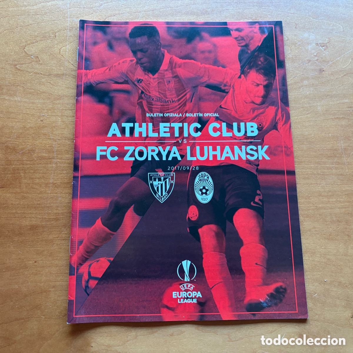 Coleccionismo deportivo: Programa Athletic Club Zorya Luhansk Temporada 17-18