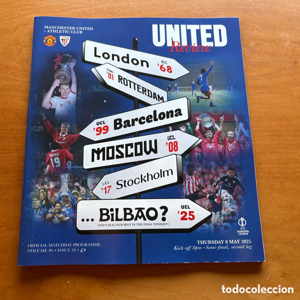Coleccionismo deportivo: Programa M&aacute;nchester United Athletic Club Temporada 24-25
