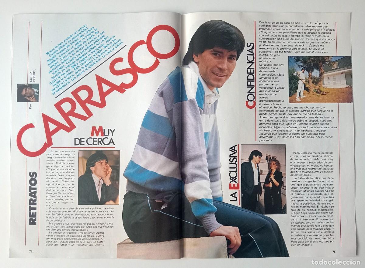 Collectionnisme sportif: REPORTAJE REVISTA A&Ntilde;O 1987 LOBO CARRASCO F.C. BARCELONA