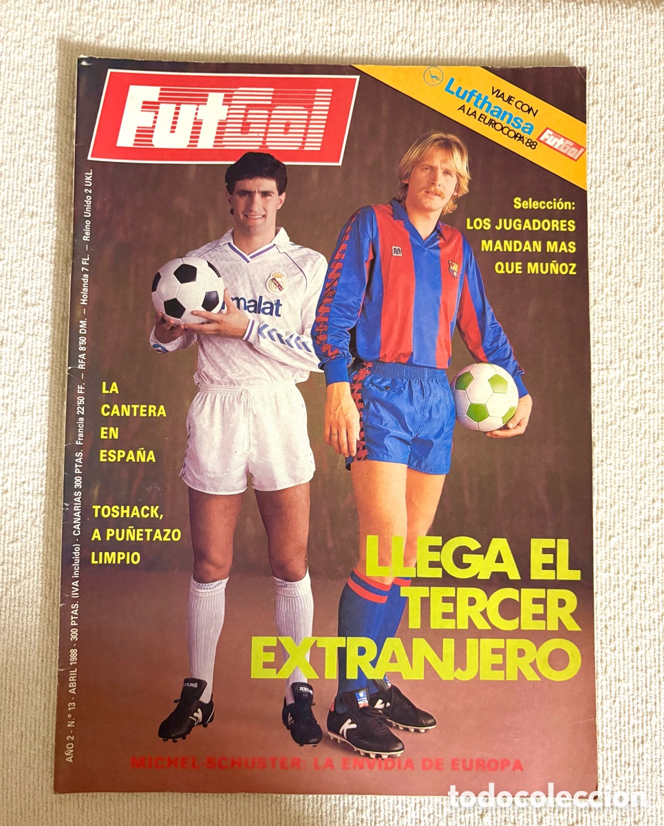Coleccionismo deportivo: Revista hist&oacute;rica de f&uacute;tbol descatalogada: FutGol A&ntilde;o 2, N&uacute;mero 13 (Abril de 1988)