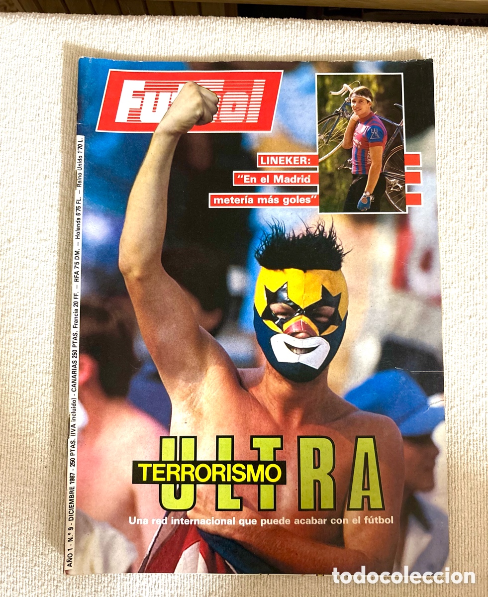 Coleccionismo deportivo: Revista hist&oacute;rica de f&uacute;tbol descatalogada: FutGol A&ntilde;o 1, N&uacute;mero 9 (Diciembre de 1987)