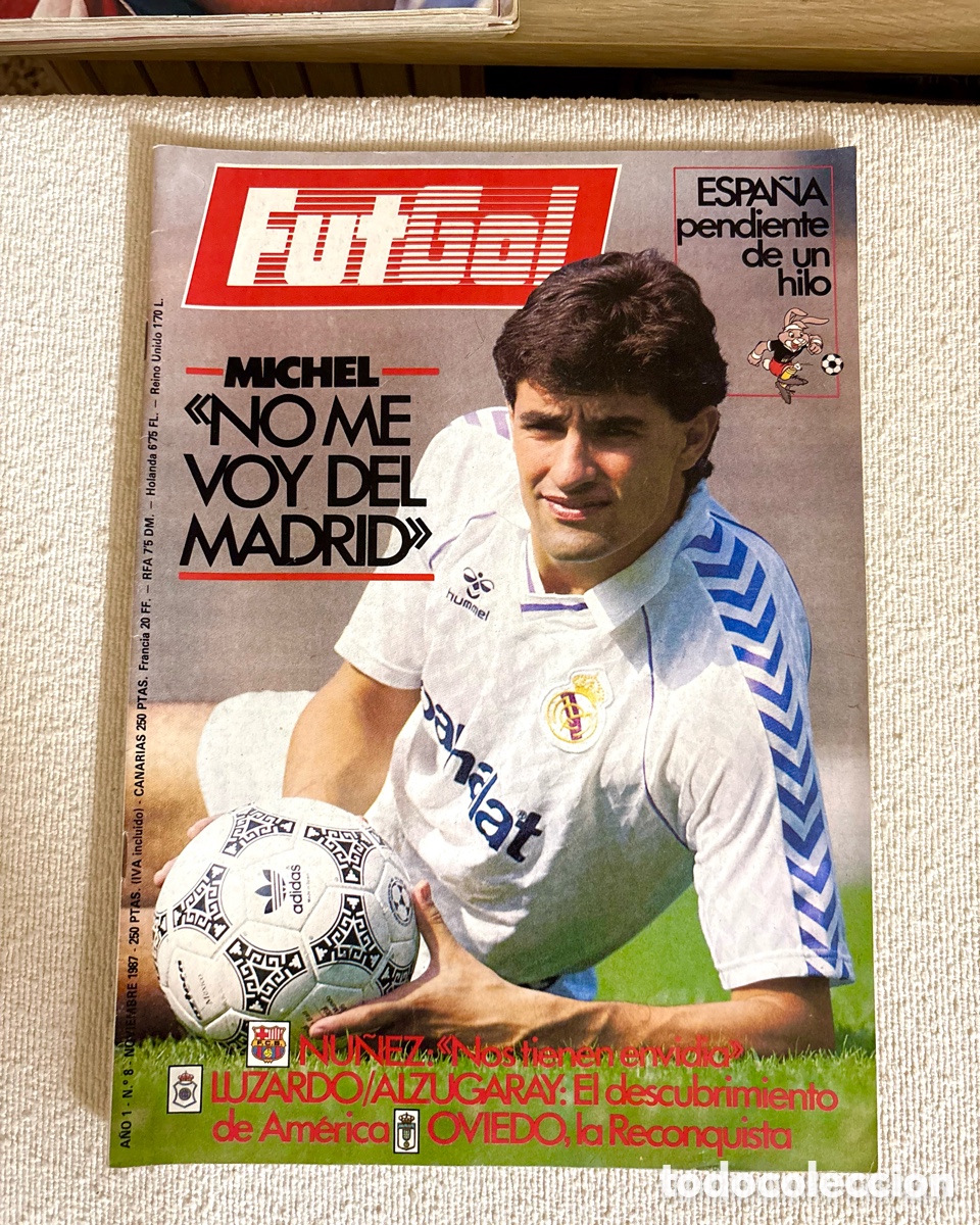Coleccionismo deportivo: Revista hist&oacute;rica de f&uacute;tbol descatalogada: FutGol A&ntilde;o 1, N&uacute;mero 8 (Noviembre de 1987)