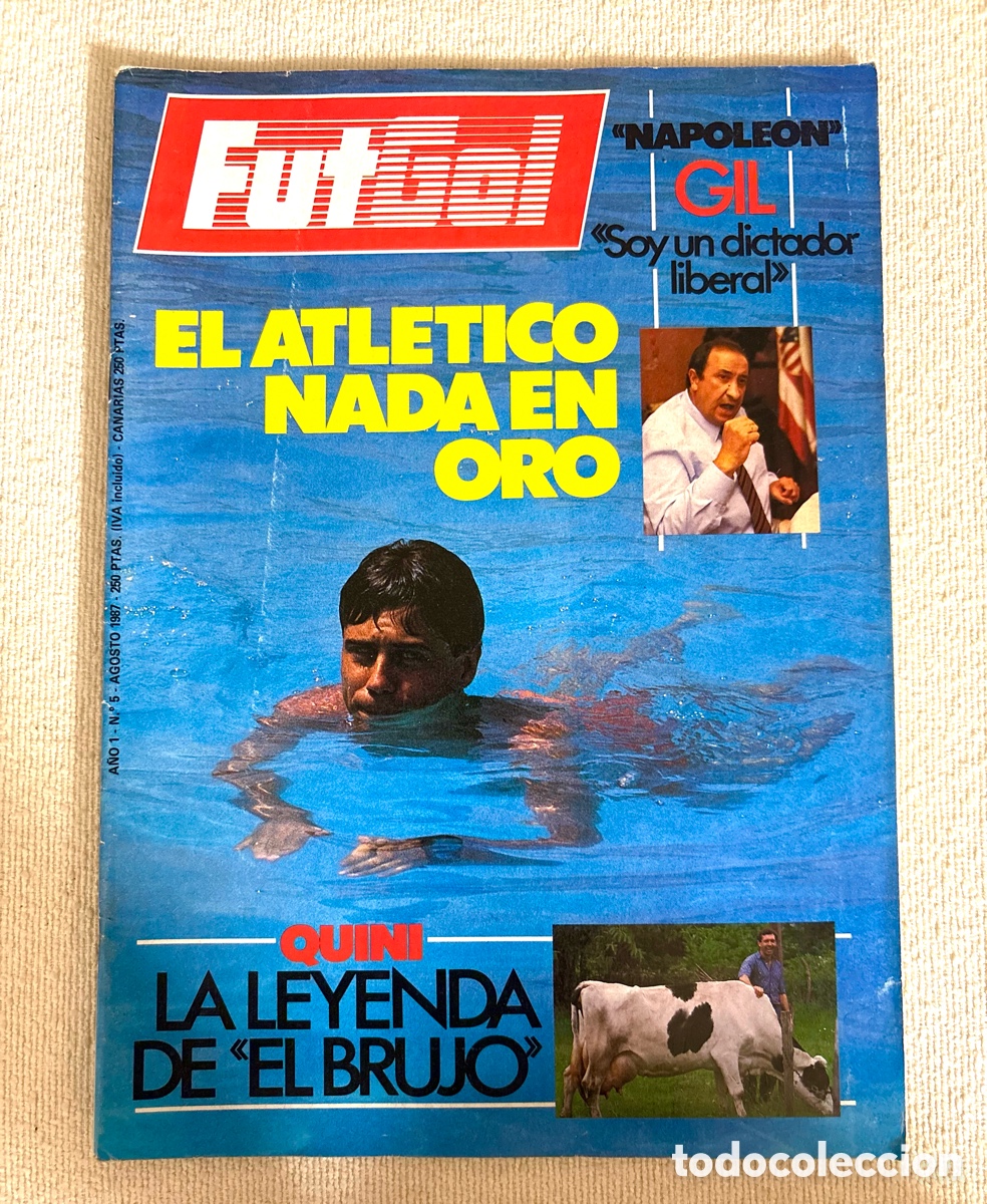 Coleccionismo deportivo: Revista hist&oacute;rica de f&uacute;tbol descatalogada: FutGol A&ntilde;o 1, N&uacute;mero 5 (Agosto de 1987)