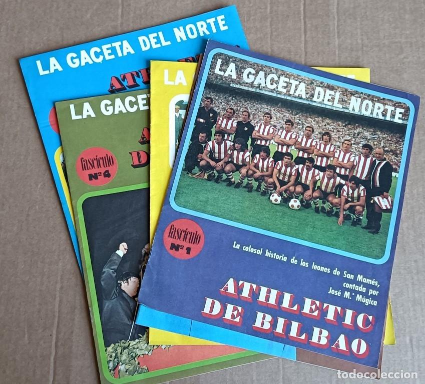 Sports collectibles: 5 fasc&iacute;culos - Athletic de Bilbao la Gaceta del norte -- 1 al 4 + 75 aniversario