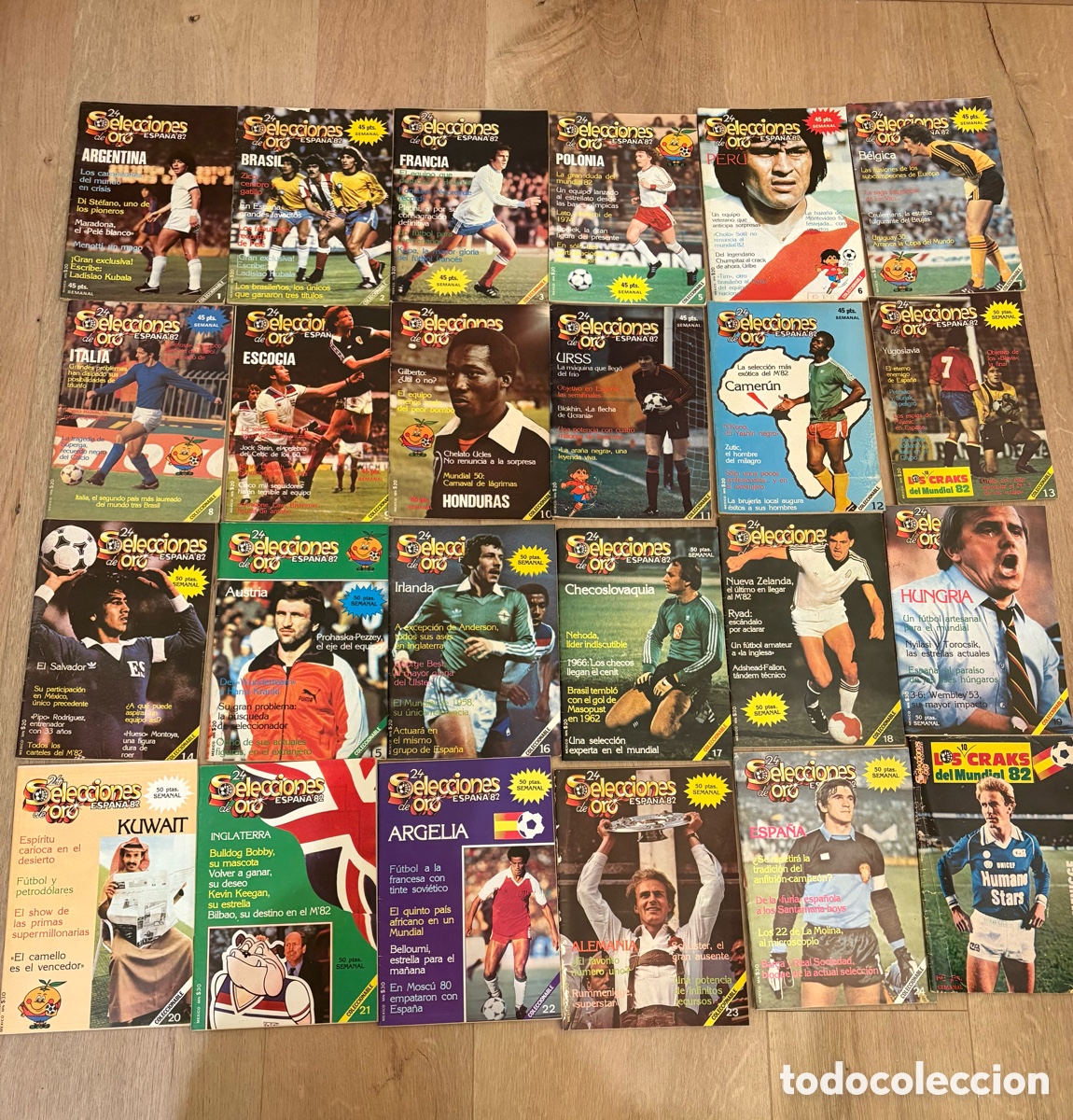 Coleccionismo deportivo: Selecciones de oro mundial, 82