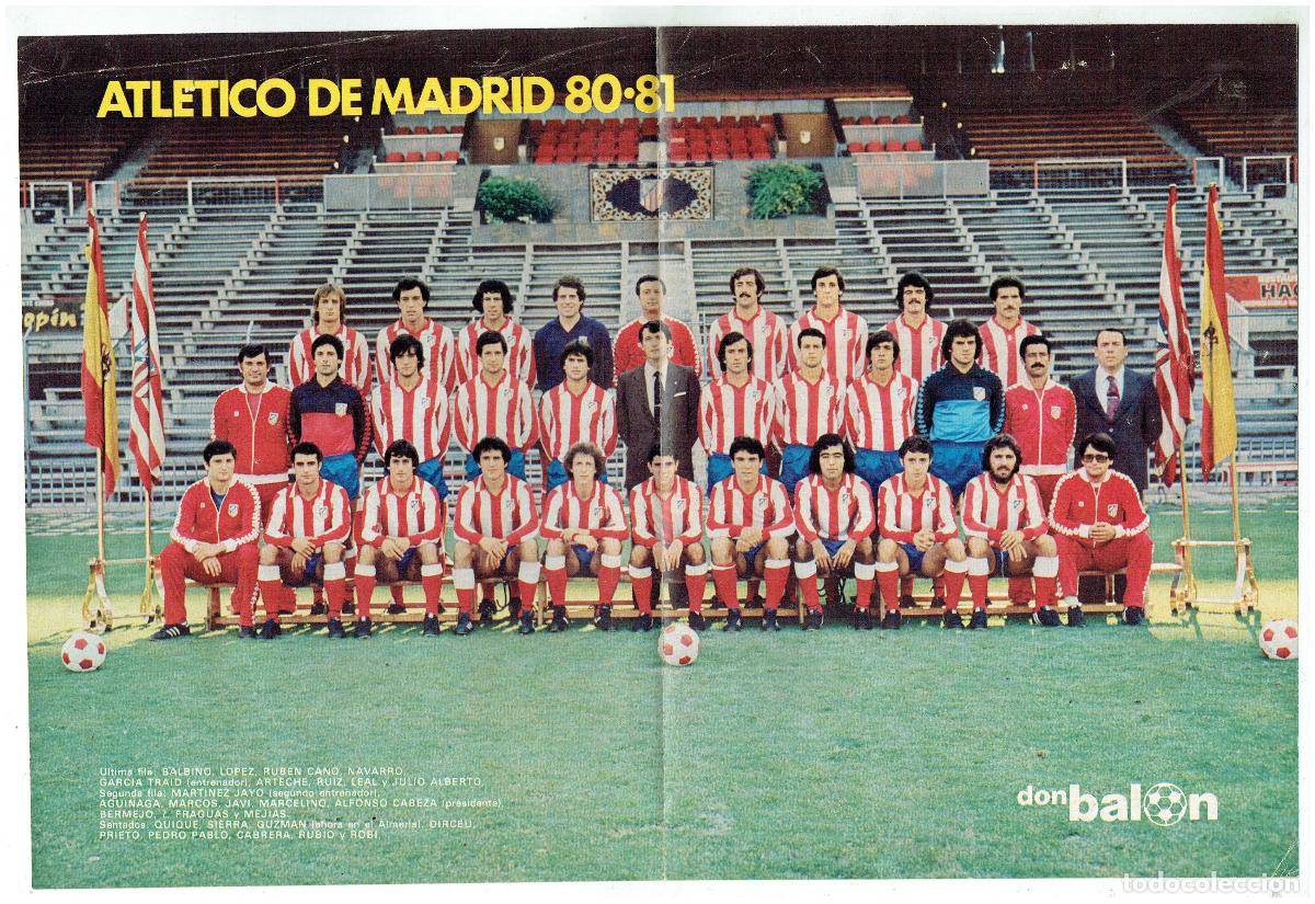 Coleccionismo deportivo: POSTER.CLUB ATLETICO DE MADRID. 80 - 81. DON BAL&Oacute;N. (B/34.2 RUM)