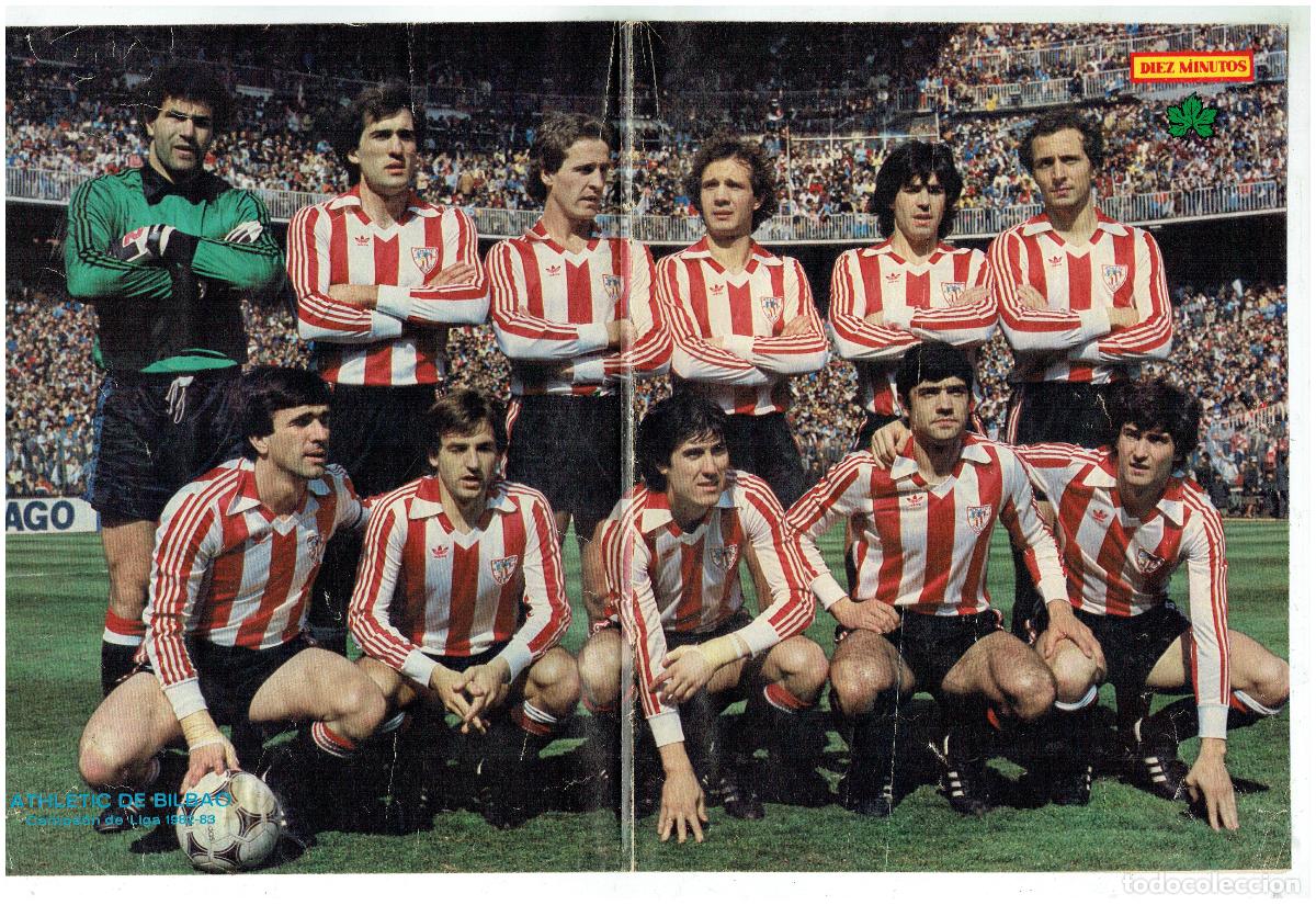 Coleccionismo deportivo: POSTER. ATLETIC DE BILBAO. CAMPE&Oacute;N DE LIGA, 1982 . 83. DIEZ MINUTOS.(B/34.2 RUM)
