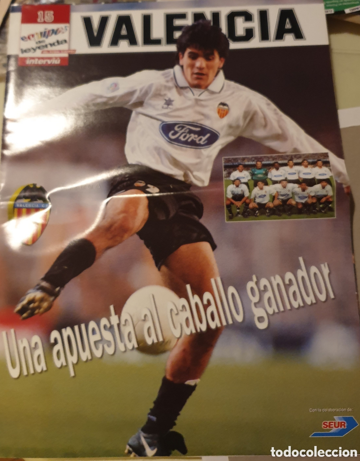 Coleccionismo deportivo: EQUIPOS DE LEYENDA DEL FUTBOL EUROPEO 97-98, VALENCIA - INTERVIU -