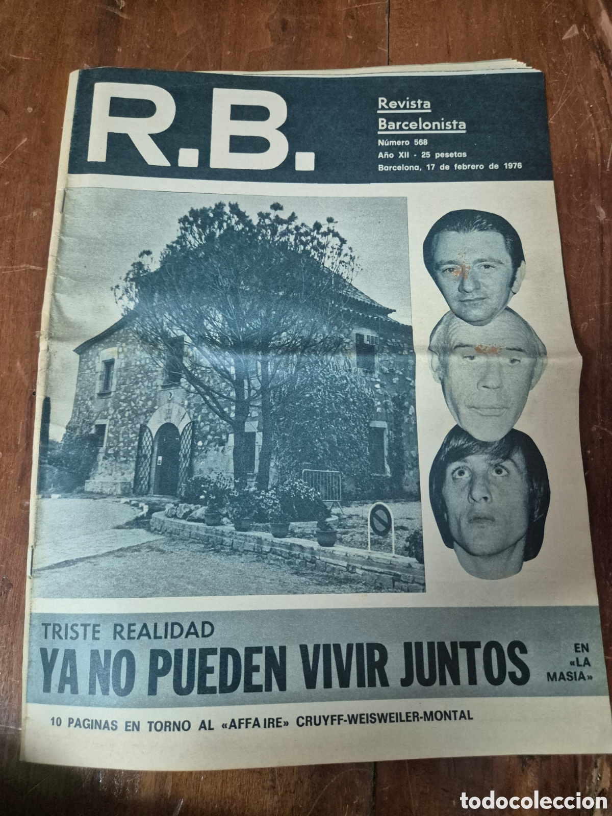 Coleccionismo deportivo: RB REVISTA BARCELONISTA CRUYFF