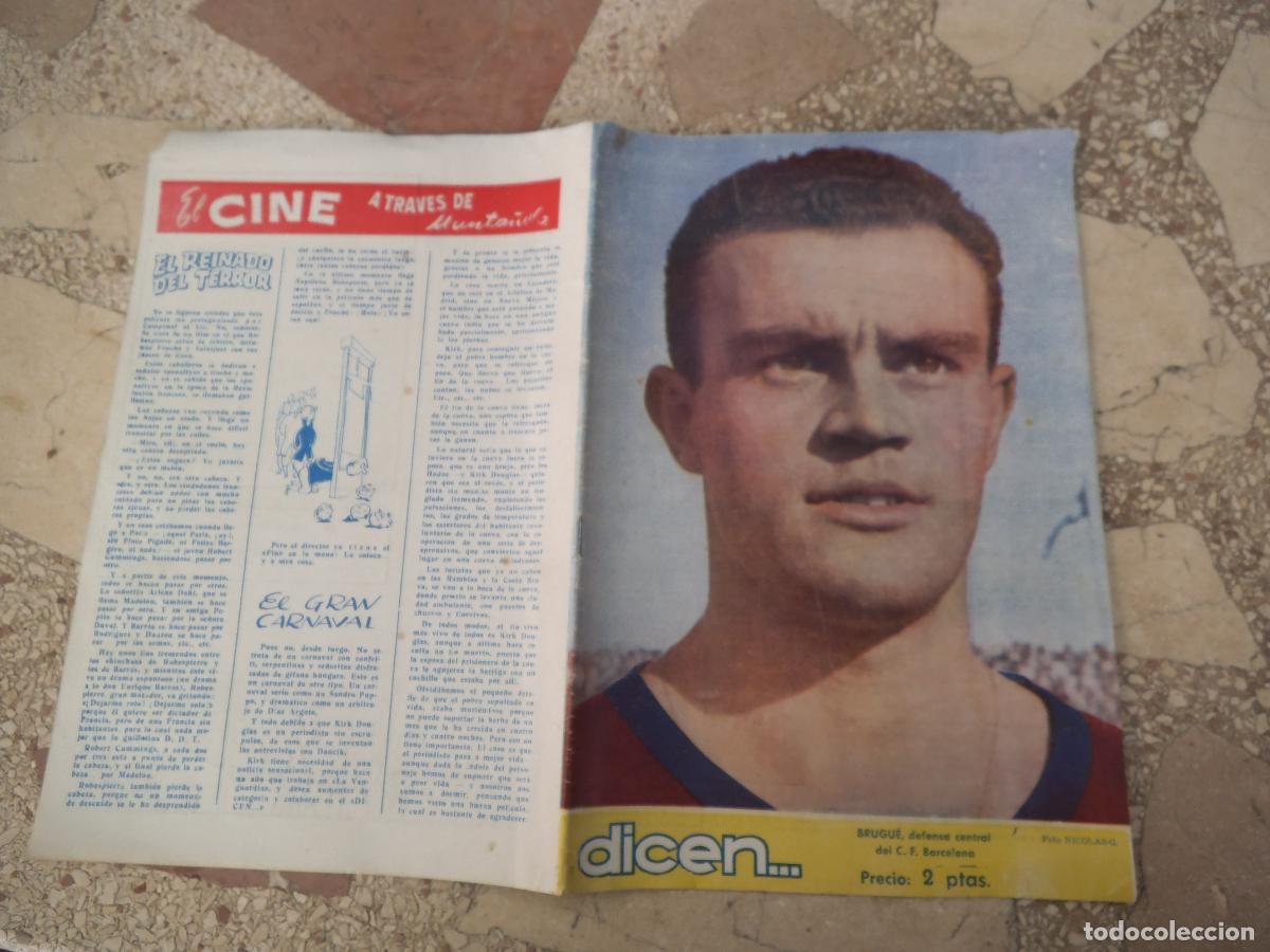 Coleccionismo deportivo: dicen... n&ordm; 168, brugue, emilio martinez de la guardia, el sr. bote, jose saura