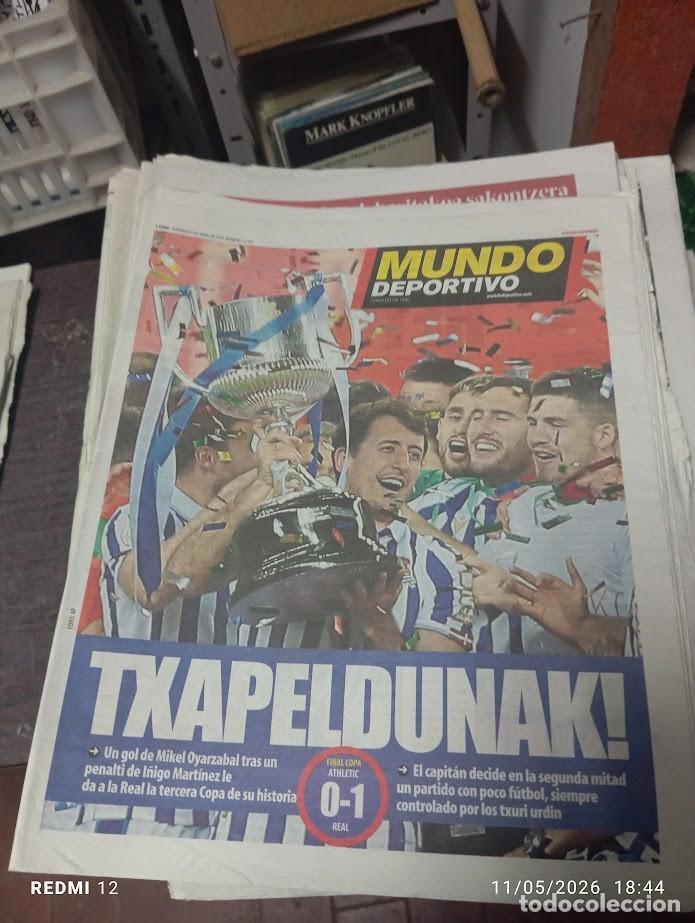 Coleccionismo deportivo: MUNDO DEPORTIVO 04-04-21 REAL SOCIEDAD DE FUTBOL TXAPELDUNAK