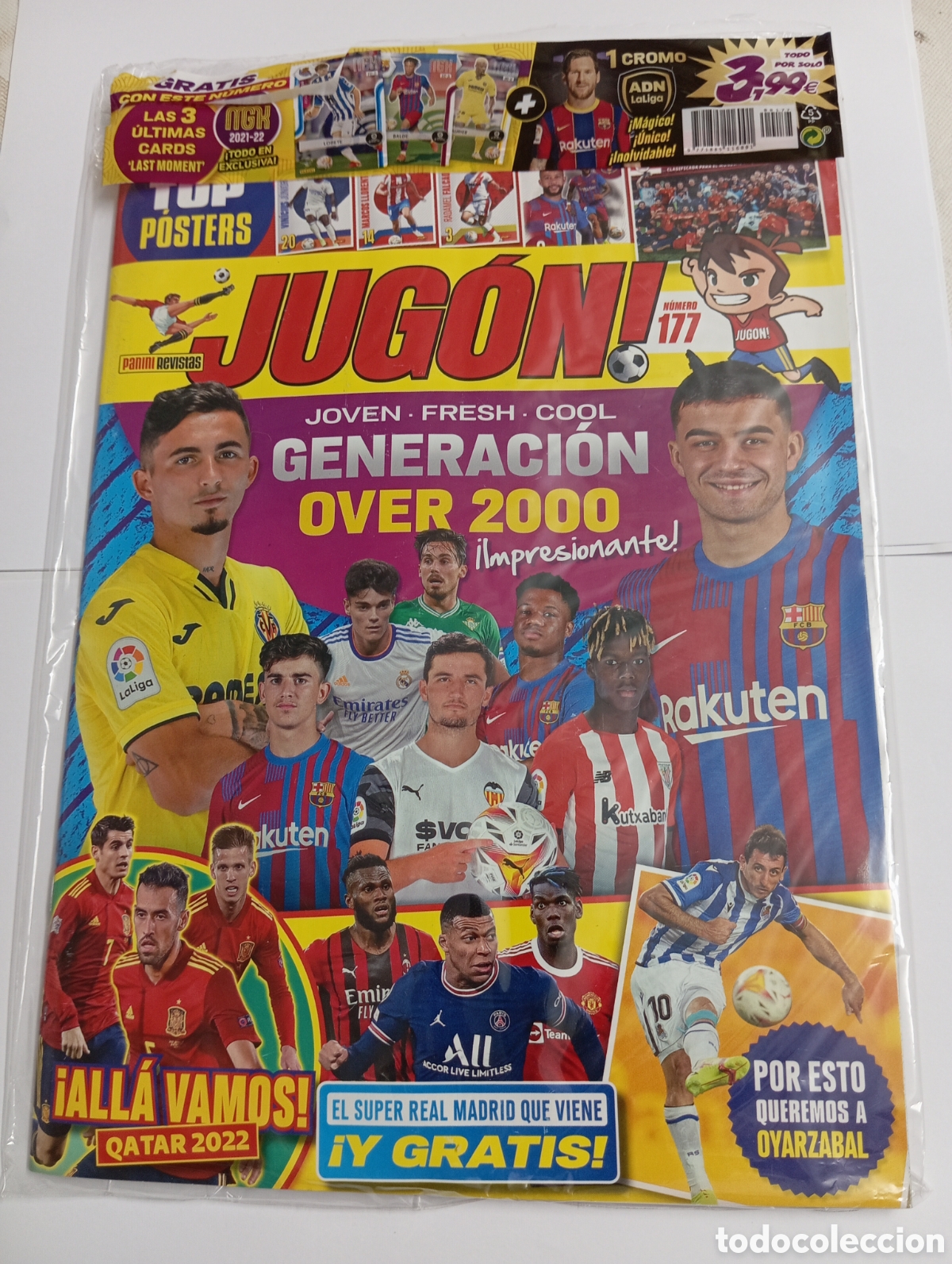 Coleccionismo deportivo: Revista JUG&Oacute;N N&uacute;mero 177 POSTER selecci&oacute;n espa&ntilde;ola - Vinicius y m&aacute;s