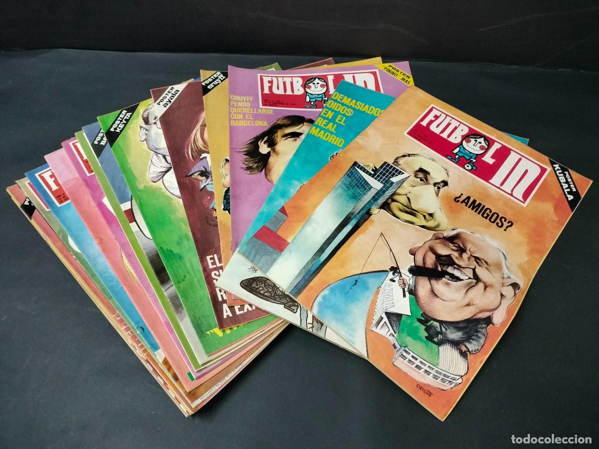 Sammelleidenschaft Sport: FUTBOLIN SEMANARIO SATIRICO DEPORTIVO COMPLETA 28 Nos. CON POSTERS EDITA SEDMAY 1973-74 DE KIOSCO!!!
