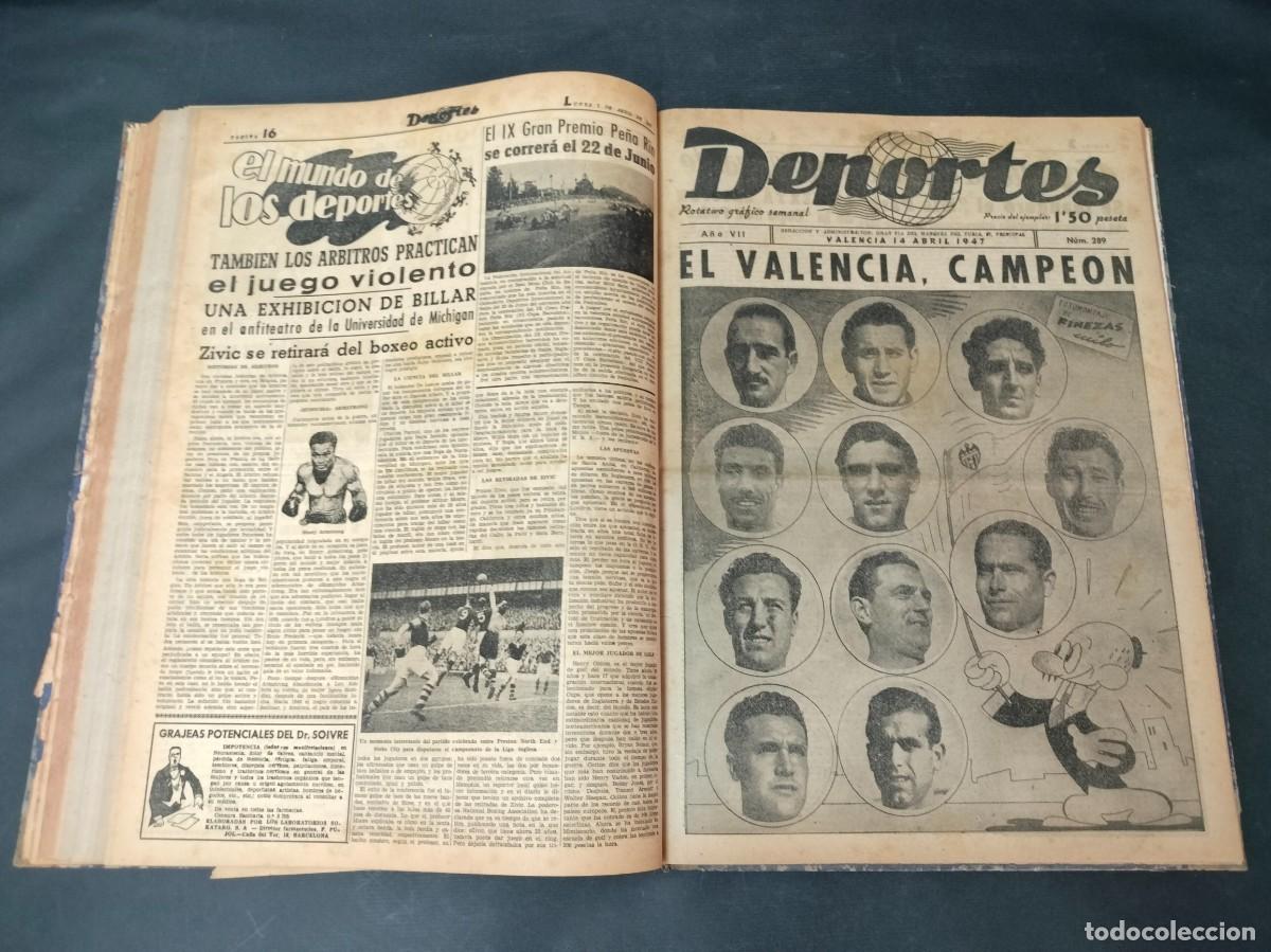 Sammelleidenschaft Sport: DEPORTES ROTATIVO GRAFICO SEMANAL TOMO CON 25 Nos. CORRELATIVOS DEL 276 AL 300 A&Ntilde;O 1947