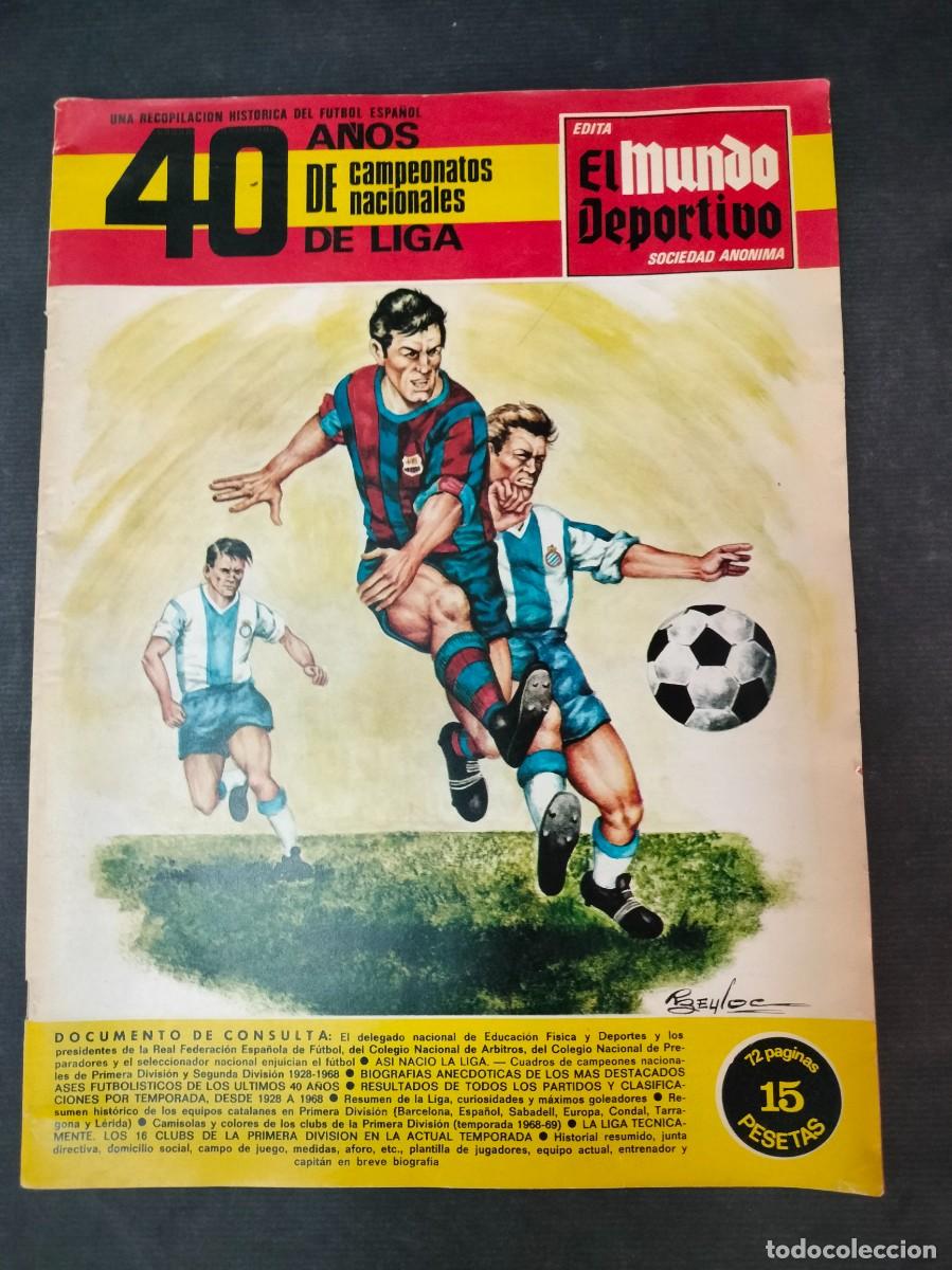 Sammelleidenschaft Sport: EL MUNDO DEPORTIVO 40 A&Ntilde;OS DE CAMPEONATOS NACIONALES DE LIGA NOVIEMBRE DE 1968 ESTADO DE KIOSCO!!