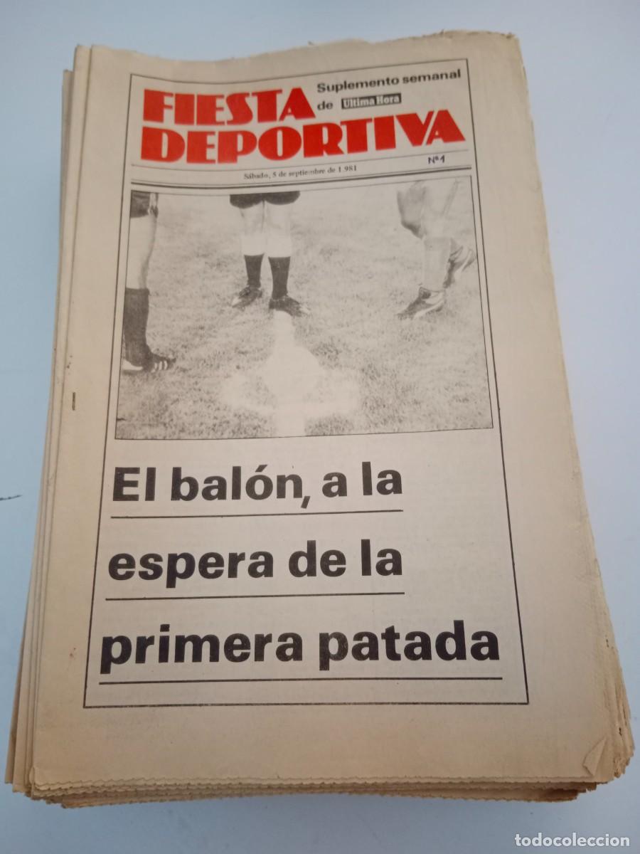 Coleccionismo deportivo: REVISTA FIESTA DEPORTIVA (SUPLEMENTO DEL &Uacute;LTIMA HORA) SEPTIEMBRE 1981 A JULIO 1982 REAL MALLORCA