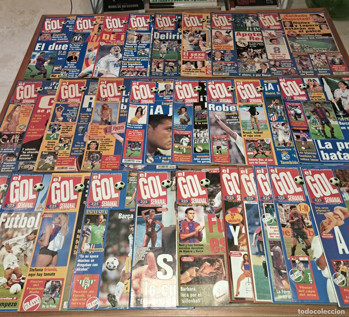 Coleccionismo deportivo: EL GOL SEMANAL - A&Ntilde;O 1997 - COLECCI&Oacute;N COMPLETA - DEL N&ordm; 1 AL N&ordm; 27 - PERFECTO ESTAD0
