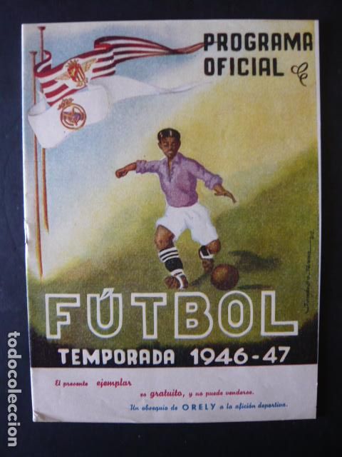Coleccionismo deportivo: PROGRAMA OFICIAL DE FUTBOL TEMPORADA 1946 1947 REAL MADRID ATLETICO DE AVIACION