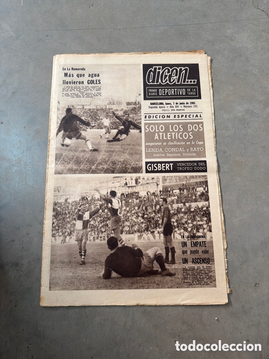 Coleccionismo deportivo: Dicen&hellip; 7/06/1965. Gisbert y &ldquo;Solo los dos Atl&eacute;ticos&rdquo;.