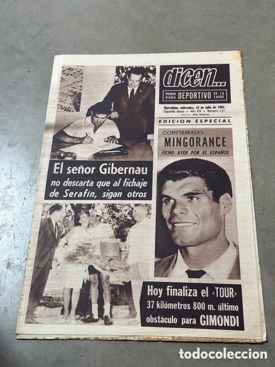 Coleccionismo deportivo: Dicen&hellip; 14/06/1965. Gibernau, Mingorance y Gimondi.