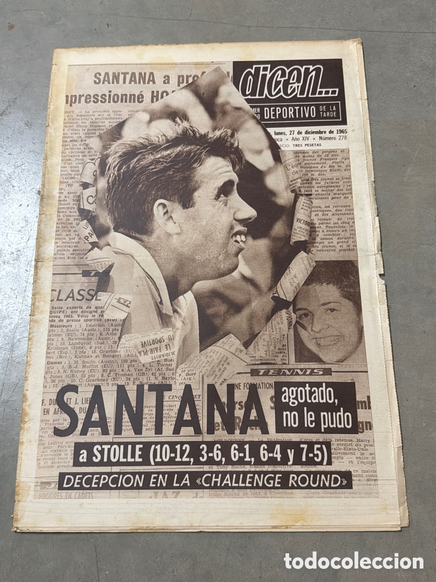 Coleccionismo deportivo: Dicen&hellip; 27/12/1965. Santana y Stolle.