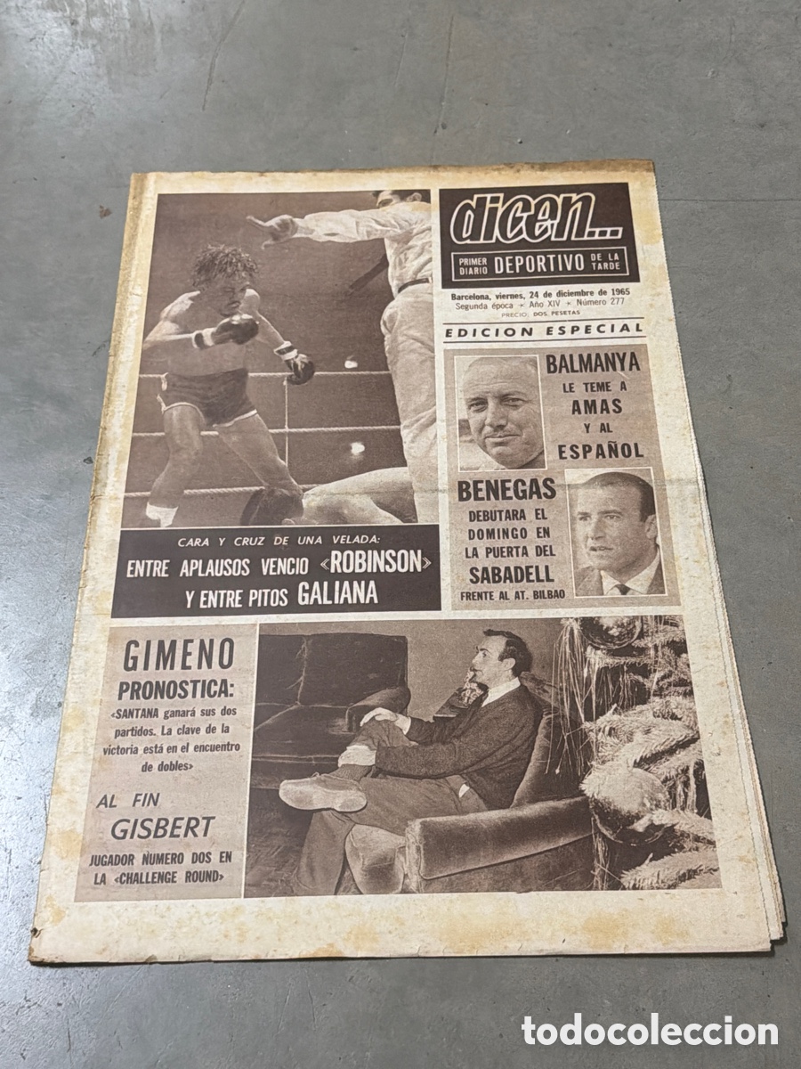 Collezionismo sportivo: Dicen&hellip; Balmaya, Amas, Benegas, Gimeno, Robinson y Galiana.