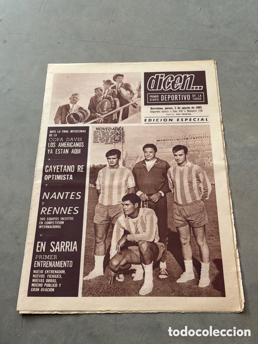 Coleccionismo deportivo: Dicen&hellip; 05/08/1965. Re, Nantes y Rennes.