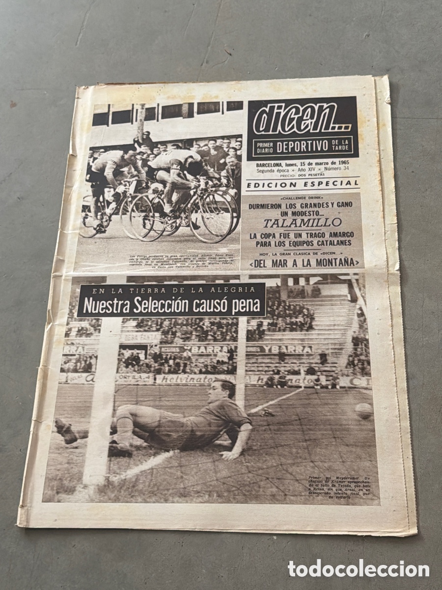 Coleccionismo deportivo: Dicen&hellip; 15/03/1965. talamillo, y &ldquo;Del mar a la monta&ntilde;a&rdquo;.