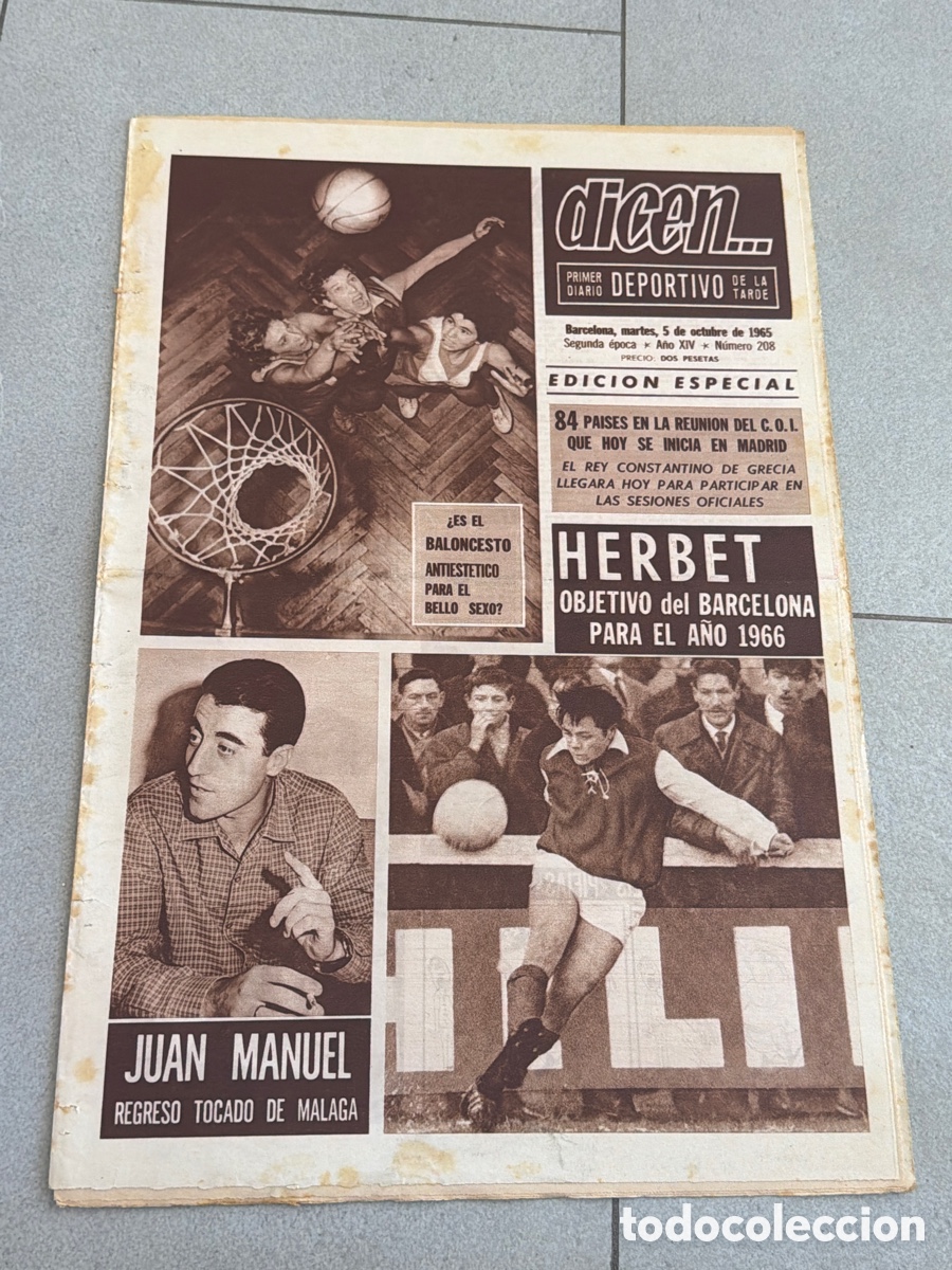 Coleccionismo deportivo: Dicen&hellip; Herbert y Juan Manuel.