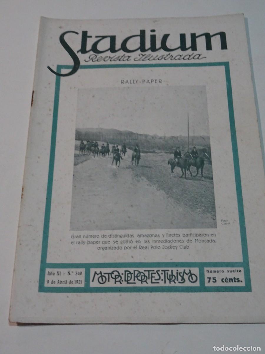 Coleccionismo deportivo: STADIUM A&Ntilde;O XI N.340 ABRIL 1921 - RUGBY FRANCIA / INGLATERRA - F&Uacute;TBOL CROOK-TOWN / FC BARCELONA